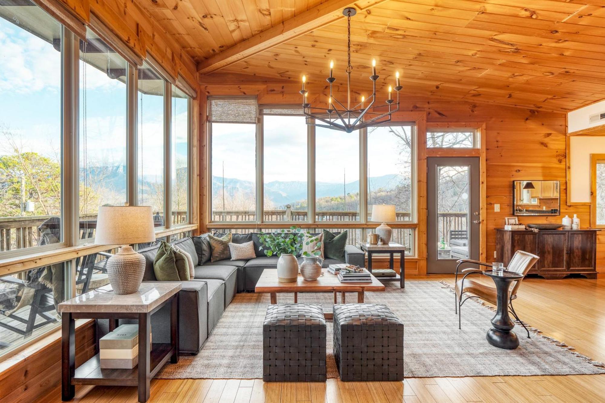 Chestnut By Avantstay Mountain Cabin W Treetop Views Hot Tub Game Room Gatlinburg Exterior foto